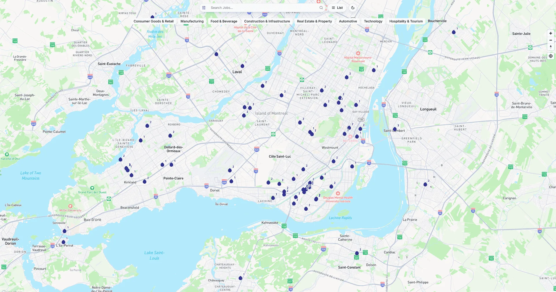 Trouvez des emplois près de chez vous